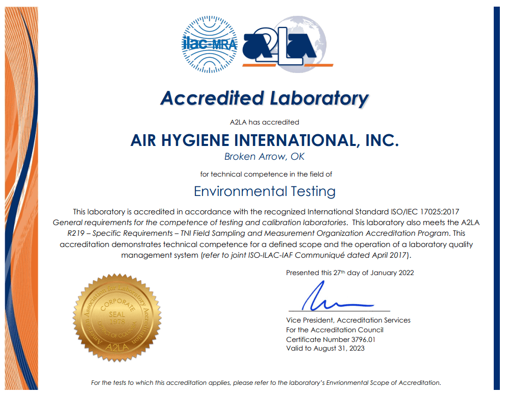 ISO 17025 Accreditation